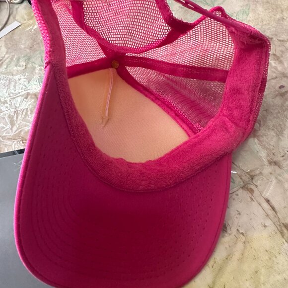 Vans Off The Wall Vintage Pink Trucker Snapback Hat Otto Collection Polyester Ny - Picture 3 of 4